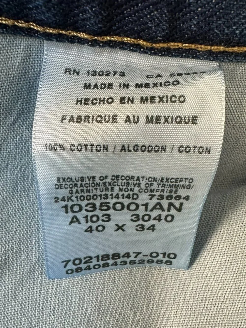 Wrangler Men's Rugged Wear Relaxed Fit Work Jeans, Size W40 x L34, Antique Navy